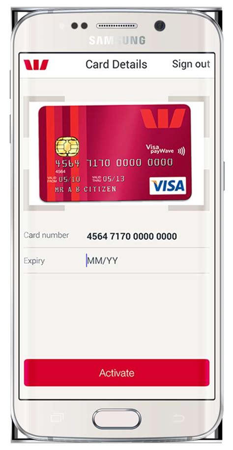 westpac activate digital card.